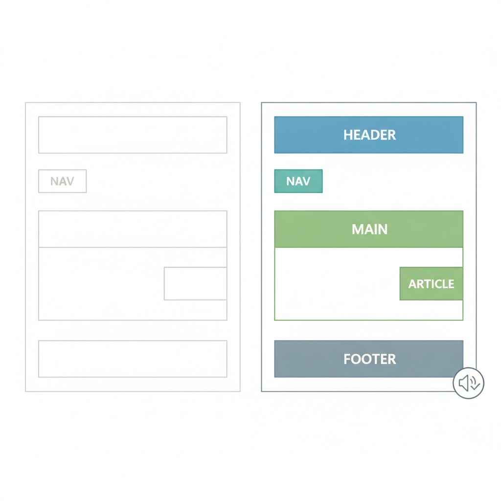 Semantic HTML: the one fix that improves accessibility and AI visibility at the same time